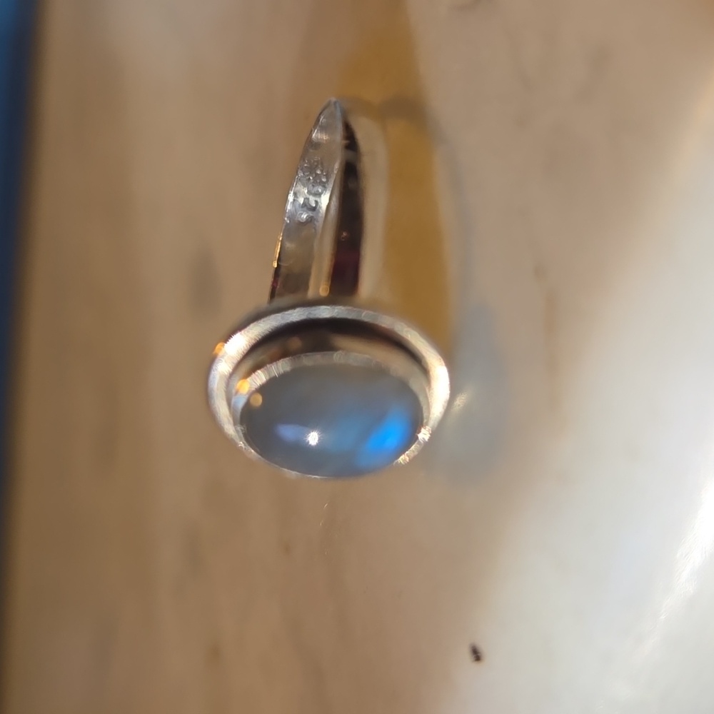 Labradorite Solid Sterling Silver Ring - image 2